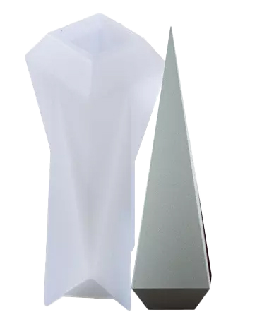 Καλούπι Σιλικόνης Για Κερί, 3D Σχήμα Κυλινδρικό Με Κωνική Άκρη 14.2cm